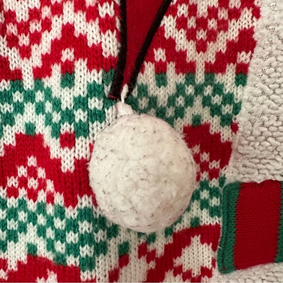 Ugly Christmas Sweater Llama Women Medium Red White Green Alpaca Jolly Party Fun - Picture 3 of 7